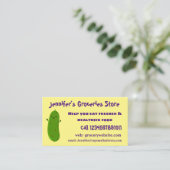 かわいいハッピーピックアニメイラストレーション 名刺 (スタンド正面)