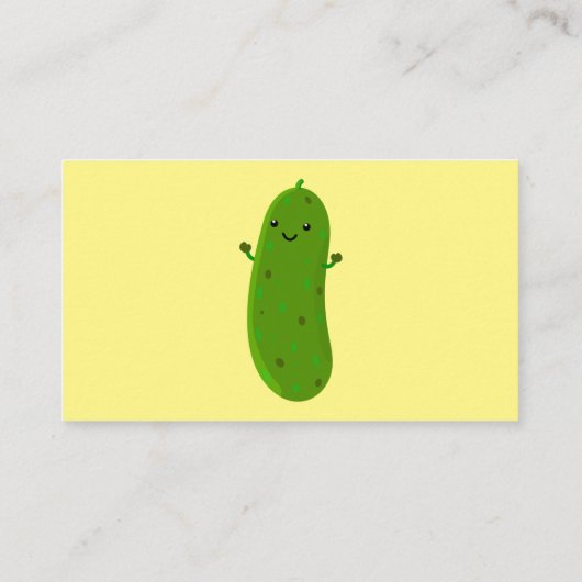 かわいいハッピーピックアニメイラストレーション 名刺 (裏面)