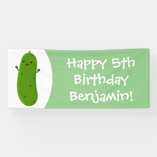 かわいいハッピーピックアニメイラストレーション 横断幕 (横)