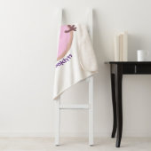 かわいいハッピーピンクのグレーズドナートカートーン シェルパブランケット (インサイチュ)