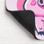 かわいいハッピーピンクピッグハートバレンタインスパイアン | マウスパッド (コーナー)