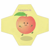 かわいいハッピーピーチイエローアニメ サッカーボール (フラット)