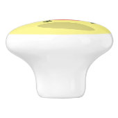 かわいいハッピーピーチイエローアニメ セラミックノブ (側面)