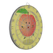 かわいいハッピーピーチイエローアニメ ダーツボード (正面左)