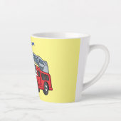 かわいいハッピーファイアーエンジンアニメ カフェラテマグ (右)