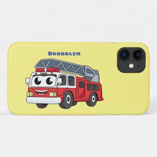 かわいいハッピーファイアーエンジンアニメ Case-Mate iPhoneケース (裏面(横))