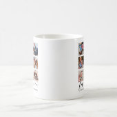 かわいいハッピーファミリーフォトコラージュ コーヒーマグカップ (中央)