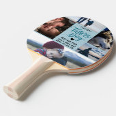 かわいいハッピーファーザーの日フォトコラージュ名前をカスタムする 卓球ラケット (正面アングル)