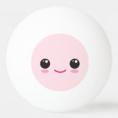 かわいいハッピーフェイス 卓球ボール (正面)