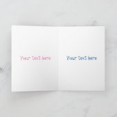 かわいいハッピーフードミキサーの台所用品の漫画 カード (内部)