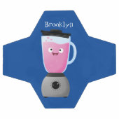 かわいいハッピーフードミキサーの台所用品の漫画 サッカーボール (フラット)