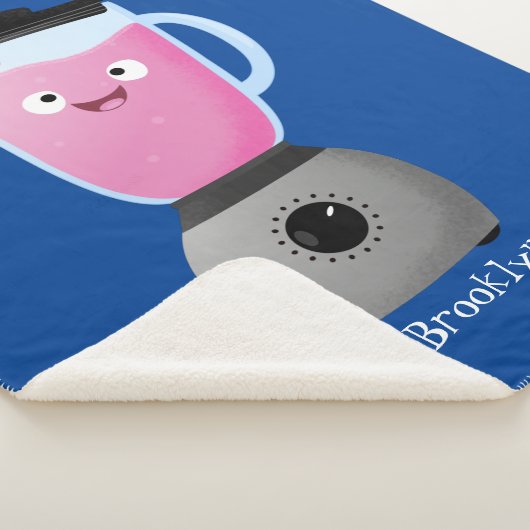 かわいいハッピーフードミキサーの台所用品の漫画 シェルパブランケット (3/4)