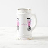 かわいいハッピーフードミキサーの台所用品の漫画 ビールジョッキ (正面右)