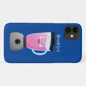 かわいいハッピーフードミキサーの台所用品の漫画 Case-Mate iPhoneケース (裏面(横))