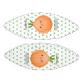 かわいいハッピーブラウンオニオングリーン漫画イラストレーション アメリカンフットボール (パネル)