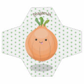 かわいいハッピーブラウンオニオングリーン漫画イラストレーション サッカーボール (フラット)