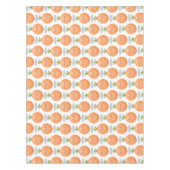 かわいいハッピーブラウンオニオングリーン漫画イラストレーション テーブルクロス (正面)