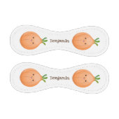 かわいいハッピーブラウンオニオングリーン漫画イラストレーション 野球ボール (パネル)