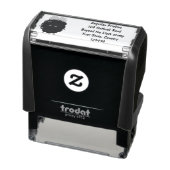 かわいいハッピーブラックベリーパープル漫画イラストレーション セルフインキングスタンプ (商品)