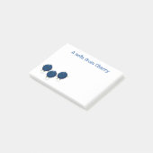 かわいいハッピーブルーベリー漫画イラストレーション ポストイット (アングル)