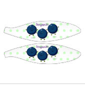 かわいいハッピーブルーベリー紫の漫画イラストレーション ミニバスケットボール (パネル)