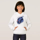 かわいいハッピーブルーnudibranch漫画イラストレーション (正面フル)