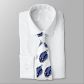 かわいいハッピーブルーnudibranch漫画イラストレーション ネクタイ (タイ)