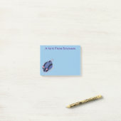 かわいいハッピーブルーnudibranch漫画イラストレーション ポストイット (デスク上)