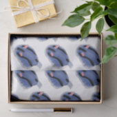 かわいいハッピーブルーnudibranch漫画イラストレーション 薄葉紙 (ギフト)