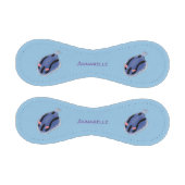 かわいいハッピーブルーnudibranch漫画イラストレーション 野球ボール (パネル)