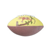 かわいいハッピーベビーオランウータン漫画イラストレーション アメリカンフットボール (回転90)