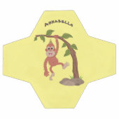 かわいいハッピーベビーオランウータン漫画イラストレーション サッカーボール (フラット)