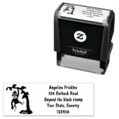 かわいいハッピーベビーオランウータン漫画イラストレーション セルフインキングスタンプ (インサイチュ)