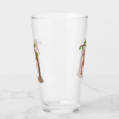 かわいいハッピーベビーオランウータン漫画イラストレーション タンブラーグラス (左)