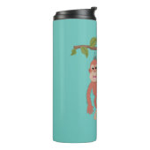 かわいいハッピーベビーオランウータン漫画イラストレーション タンブラー (回転左)