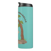 かわいいハッピーベビーオランウータン漫画イラストレーション タンブラー (回転右)