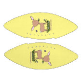 かわいいハッピーベビー鹿の漫画イラストレーション アメリカンフットボール (パネル)