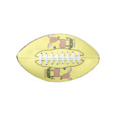 かわいいハッピーベビー鹿の漫画イラストレーション アメリカンフットボール (正面)