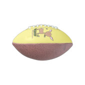 かわいいハッピーベビー鹿の漫画イラストレーション アメリカンフットボール (回転90)