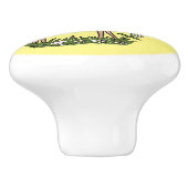 かわいいハッピーベビー鹿の漫画イラストレーション セラミックノブ (側面)