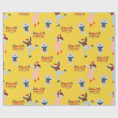 かわいいハッピーホッキョクグマクリスマスシームレスパターン ラッピングペーパー (フラット)