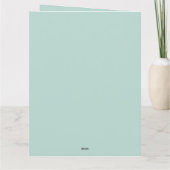 かわいいハッピーホリデーズクリスマス カード (裏面)