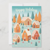 かわいいハッピーホリデーズクリスマス シーズンカード (正面)