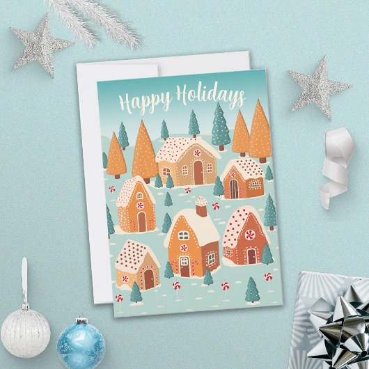 かわいいハッピーホリデーズクリスマス シーズンカード