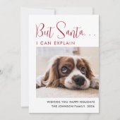 かわいいハッピーホリデーズペット写真 シーズンカード (正面)