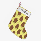 かわいいハッピーポテトジャンプのロープ漫画 スモールクリスマスストッキング (正面 (吊り時))