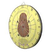 かわいいハッピーポテトジャンプのロープ漫画 ダーツボード (正面右)