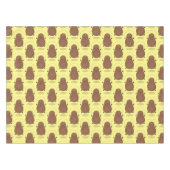 かわいいハッピーポテトジャンプのロープ漫画 テーブルクロス (正面(横))