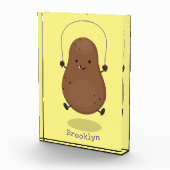 かわいいハッピーポテトジャンプのロープ漫画 フォトブロック (右)