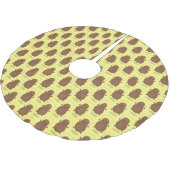 かわいいハッピーポテトジャンプのロープ漫画 ブラッシュドポリエステルツリースカート (アングル)